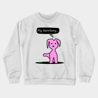 Cute pissing dog Crewneck Sweatshirt